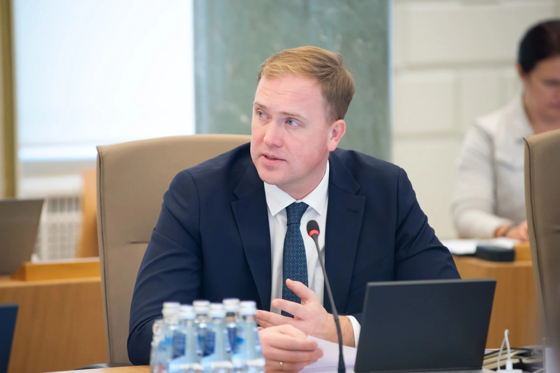 Министр экономики Латвии Виктор Валайнис, приветствовавший открытие Рижской Частной Музыкальной Школы в Риге