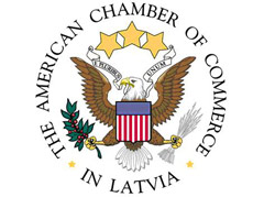 Amerikas Tirdzniecības kameras Latvijā zīmogs