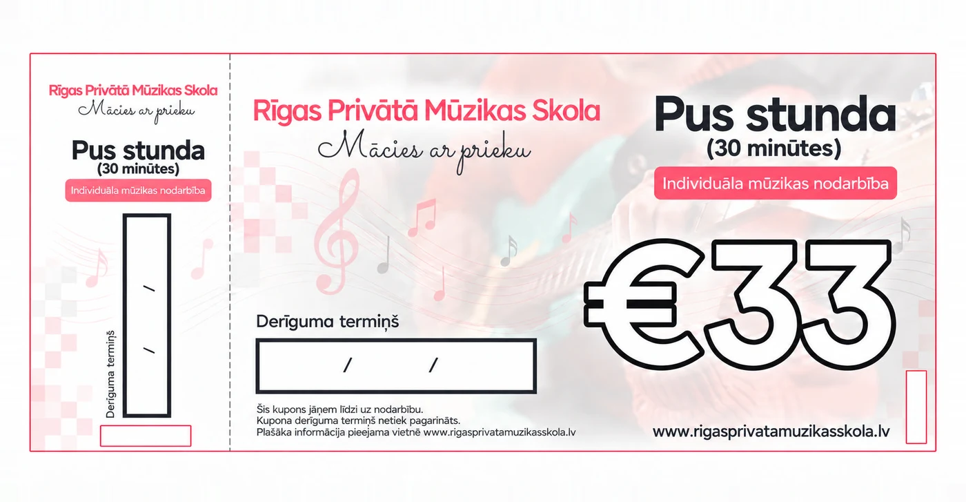 30 minūšu nodarbība voucher